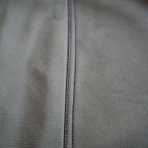 Brunello Cucinelli Skirt Monili Track Rushed Army Green Cotton Twill Size 4 - Picture 7 of 9